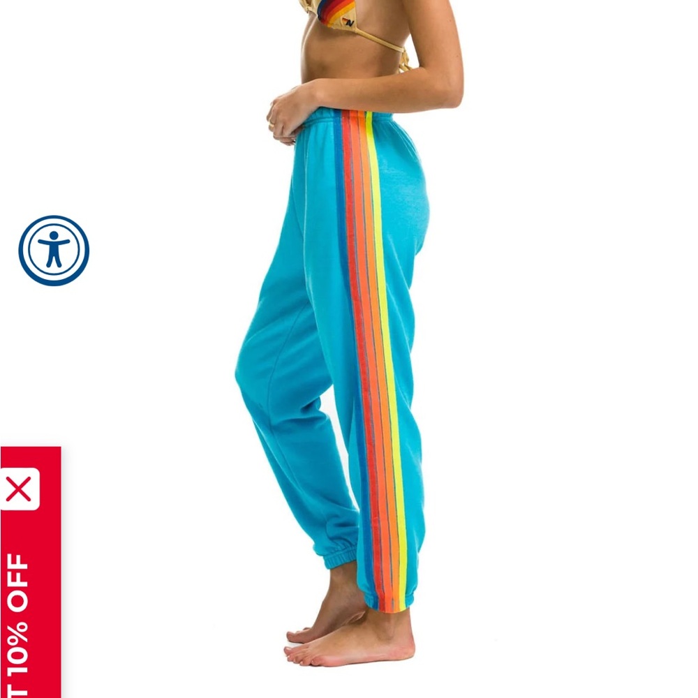 Aviator Nation Neon Blue Sweatpants